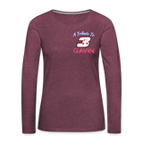 Chris Archdale | 2022 | Women's LS T-Shirt - heather burgundy