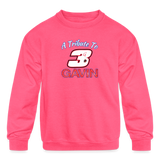 Chris Archdale | 2022 | Youth Crewneck Sweatshirt - neon pink