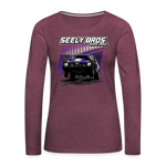 Seely Bros Racing | 2022 | Women's LS T-Shirt - heather burgundy