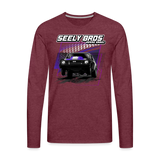 Seely Bros Racing | 2022 | Men's LS T-Shirt - heather burgundy