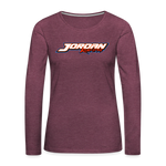 Floyd Jordan III | 2022 | Women's LS T-Shirt - heather burgundy