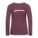 Floyd Jordan III | 2022 | Women's LS T-Shirt - heather burgundy