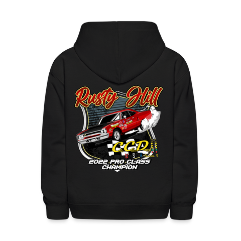 Rusty Hill | 2022 | Youth Hoodie (Back Design) - black