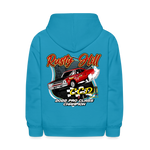 Rusty Hill | 2022 | Youth Hoodie (Back Design) - turquoise