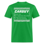 CARGUY DEFINITION | FSR MERCH | ADULT T-SHIRT - bright green