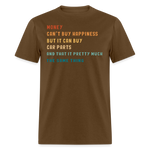 BUY CAR PARTS | FSR MERCH | ADULT T-SHIRT - brown