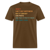 BUY CAR PARTS | FSR MERCH | ADULT T-SHIRT - brown