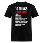 10 THINGS IN LIFE | FSR MERCH | ADULT T-SHIRT - black