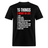 10 THINGS IN LIFE | FSR MERCH | ADULT T-SHIRT - black