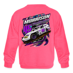 Jared Morrison | 2022 | Youth Crewneck Sweatshirt - neon pink