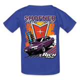 Shofner Motorsports | 2022 | Youth T-Shirt 2-Sided - royal blue