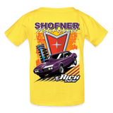 Shofner Motorsports | 2022 | Youth T-Shirt 2-Sided - yellow