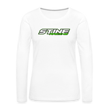 Stine Racing | 2022 | Women's LS T-Shirt Two-Sided - white