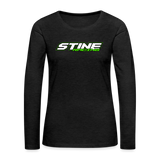 Stine Racing | 2022 | Women's LS T-Shirt Two-Sided - charcoal grey