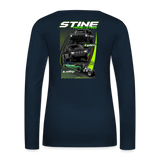 Stine Racing | 2022 | Women's LS T-Shirt Two-Sided - deep navy