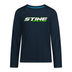 Stine Racing | 2022 | Youth LS T-Shirt Two-Sided - deep navy