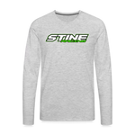 Stine Racing | 2022 | Men's LS T-Shirt Two-Sided - heather gray