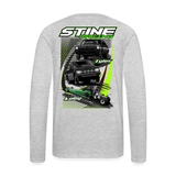 Stine Racing | 2022 | Men's LS T-Shirt Two-Sided - heather gray