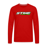 Stine Racing | 2022 | Men's LS T-Shirt Two-Sided - red