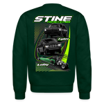 Stine Racing | 2022 | Adult Crewneck Sweatshirt Two-Sided - forest green