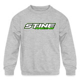 Stine Racing | 2022 | Youth Crewneck Sweatshirt Two-Sided - heather gray