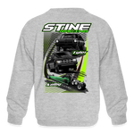 Stine Racing | 2022 | Youth Crewneck Sweatshirt Two-Sided - heather gray