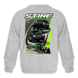 Stine Racing | 2022 | Youth Crewneck Sweatshirt Two-Sided - heather gray