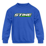 Stine Racing | 2022 | Youth Crewneck Sweatshirt Two-Sided - royal blue