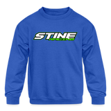 Stine Racing | 2022 | Youth Crewneck Sweatshirt Two-Sided - royal blue