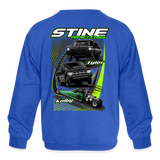 Stine Racing | 2022 | Youth Crewneck Sweatshirt Two-Sided - royal blue