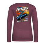 Cory Ames | 2022 | Women's LS T-Shirt - heather burgundy