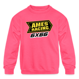 Cory Ames | 2022 | Youth Crewneck Sweatshirt - neon pink