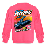 Cory Ames | 2022 | Youth Crewneck Sweatshirt - neon pink