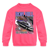 Ron Hill | 2022 | Youth Crewneck Sweatshirt - neon pink