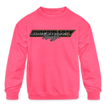 Adam Woodmancy | 2022 | Youth Crewneck Sweatshirt - neon pink