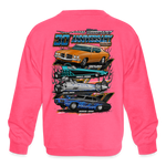 Adam Woodmancy | 2022 | Youth Crewneck Sweatshirt - neon pink