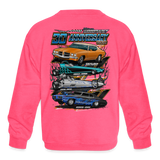 Adam Woodmancy | 2022 | Youth Crewneck Sweatshirt - neon pink