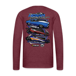 Hearn Motorsports | 2022 | Men's LS T-Shirt - heather burgundy