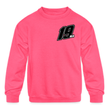 Jase Mongeon | 2022 | Youth Crewneck Sweatshirt - neon pink