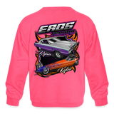 Eads Racing | 2022 | Youth Crewneck Sweatshirt - neon pink