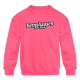 Bernshausen Racing | 2022 | Youth Crewneck Sweatshirt - neon pink