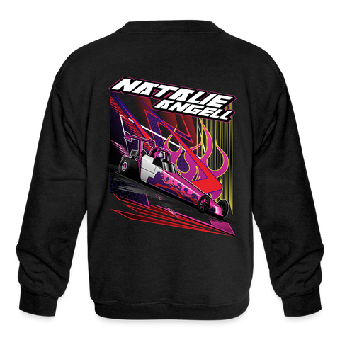 Natalie Angell | 2022 | Youth Crewneck Sweatshirt - black