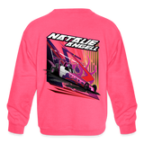 Natalie Angell | 2022 | Youth Crewneck Sweatshirt - neon pink