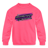 Berlett Racing | 2022 | Youth Crewneck Sweatshirt - neon pink