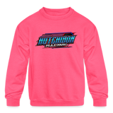 Hutchison Racing | 2022 | Youth Crewneck Sweatshirt - neon pink