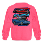 Hutchison Racing | 2022 | Youth Crewneck Sweatshirt - neon pink