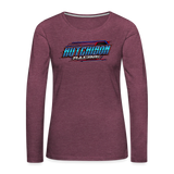 Hutchison Racing | 2022 | Women's LS T-Shirt - heather burgundy