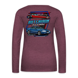 Hutchison Racing | 2022 | Women's LS T-Shirt - heather burgundy