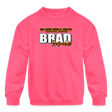 Brad Reynolds | 2022 | Youth Crewneck Sweatshirt - neon pink