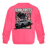 Terri Fritts | 2022 | Youth Crewneck Sweatshirt - neon pink